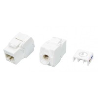 KJ8-8P8C-C6A-180-TLS-WH. Вставка Keystone Jack RJ-45. Hyperline
