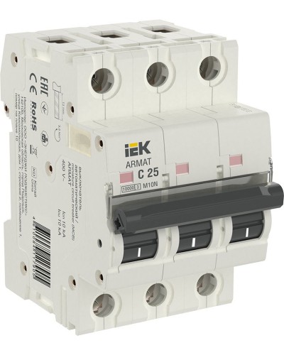M10N 3P C 25А 10кА ARMAT (AR-M10N-3-C025). Автоматический выключатель. IEK в Люберцах
