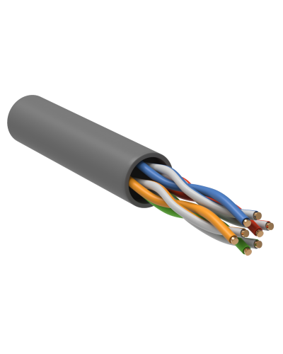 GENERICA U/UTP кат. 5E 100МГц 4 пары PVC INDOOR серый (BC1-C5E04-111-100-G). Кабель «витая пара» (LAN) для структурированных систем связи. IEK в Люберцах
