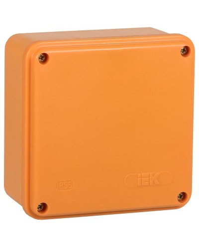 Коробка распаячная огнестойкая ПС 100х100х50 6P 6мм² IP44 гладкие стенки (UKF20-100-100-050-6-6-09). Коробка распаячная огнестойкая безгалогенная (HF). IEK в Люберцах