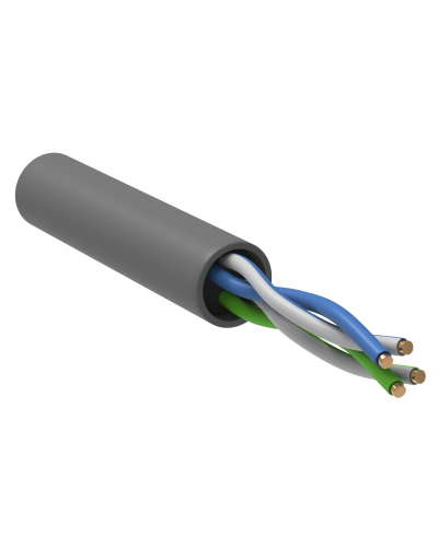 GENERICA U/UTP кат. 5 CCA 100МГц 2 пары PVC INDOOR серый (BC1-C502-111-305-G). Кабель «витая пара» (LAN) для структурированных систем связи. IEK в Люберцах