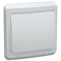 Выключатель 1-клавишный ВС10-1-0-ВБ скрытой установки белый VEGA (EVV10-K01-10-DM). Выключатель. IEK