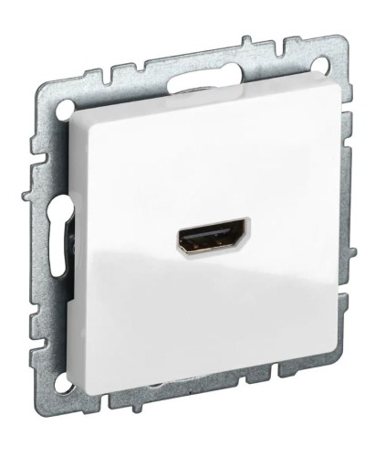 Розетка HDMI РHDMI-0-БрБ белая BRITE (BR-H10-K01). Розетка HDMI. IEK в Люберцах