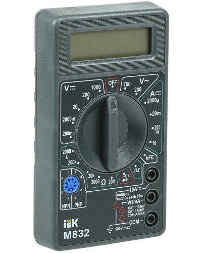 Мультиметр цифровой Universal M832 (TMD-2S-832). Мультиметр цифровой. IEK в Люберцах
