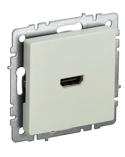 Розетка HDMI РHDMI-0-БрКр бежевый BRITE (BR-H10-K10). Розетка HDMI. IEK в Люберцах