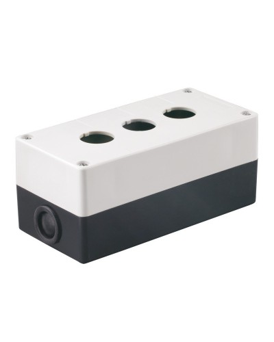 Корпус КП103 для кнопок 3 места белый (BKP10-3-K01). Корпус для кнопочных постов. IEK в Люберцах