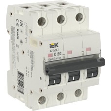 M10N 3P C 20А 10кА ARMAT (AR-M10N-3-C020). Автоматический выключатель. IEK
