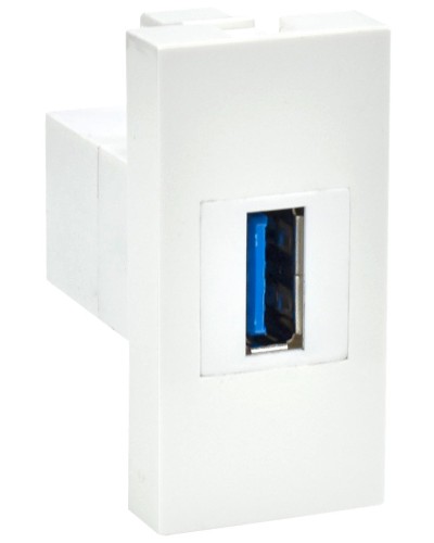 Розетка USB A 3.0 PRIMER РКЮ-10-00-П белый IEK (PR-KK40D-RU-0-1-A3-K01). Розетка USB. IEK в Люберцах