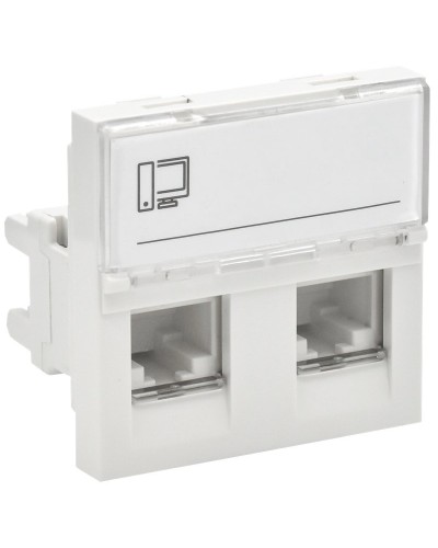 Розетка RJ45 кат.6 PRIMER РКИ-22-00-П-6 белый IEK (PR-KK40D-RI-0-2-2C06U-K01). Розетка RJ-45. IEK в Люберцах