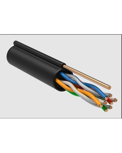 GENERICA U/UTP 5E 24AWG 4PR LDPE трос черный (BC3-C5E04-159-305-R-G). Кабель «витая пара» (LAN) для структурированных систем связи. IEK в Люберцах