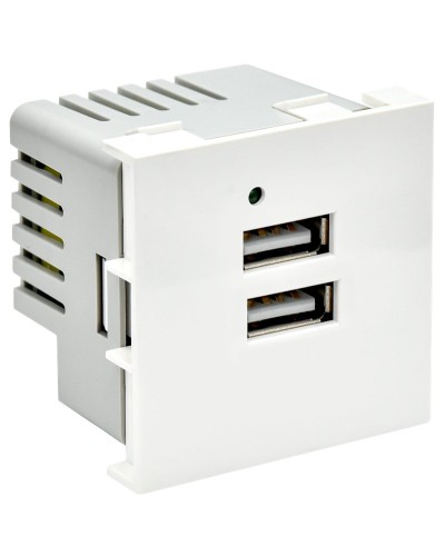 Розетка USB A+A 4,2А PRIMER РКЮ-23-40-П белый IEK PR-KK40D-RU-0-2-AA-K01). Розетка USB. IEK в Люберцах