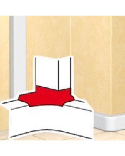 Отвод угловой для короба DLP 35х80/105, 50х80/150 (010763): Отвод угловой в Люберцах