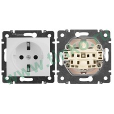 Розетка Valena 2К+3 10/16А, белый (774420). Розетка. LegranD