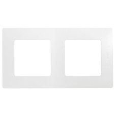 Рамка 2 поста ETIKA, белая (672502). Рамка. LegranD