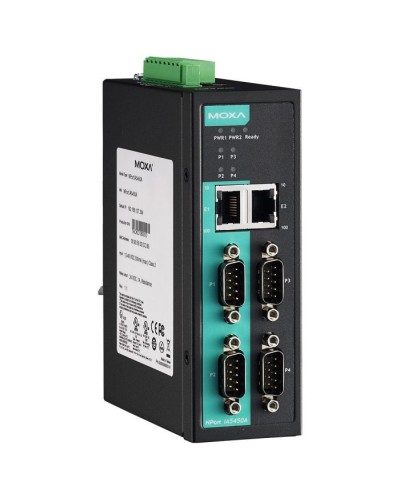 NPort IA5450A. 4-портовый усовершенствованный преобразователь. MOXA в Люберцах