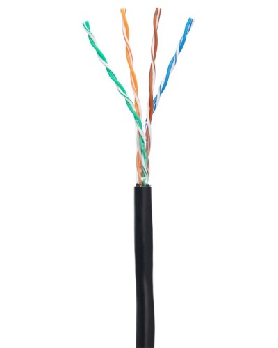 U/UTP 4pair, Cat5e, Out, PE (EC-UU004-5E-PE-BK-1). Кабель «витая пара» (LAN) для структурированных систем связи. NETLAN в Люберцах