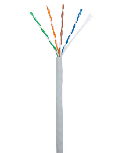 U/UTP 4pair, Cat5e, In, PVC (EC-UU004-5E-PVC-GY-1). Кабель «витая пара» (LAN) для структурированных систем связи. NETLAN в Люберцах