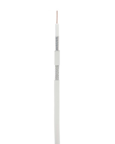 RG-6 CCS, In, PVC (EC-C2-32123A-WT-1). Кабель коаксиальный омедненный. NETLAN в Люберцах