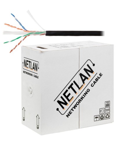 U/UTP 4pair, Cat6, Solid, Out, PE (EC-UU004-6-PE-BK). Кабель «витая пара» (LAN) для структурированных систем связи. NETLAN в Люберцах