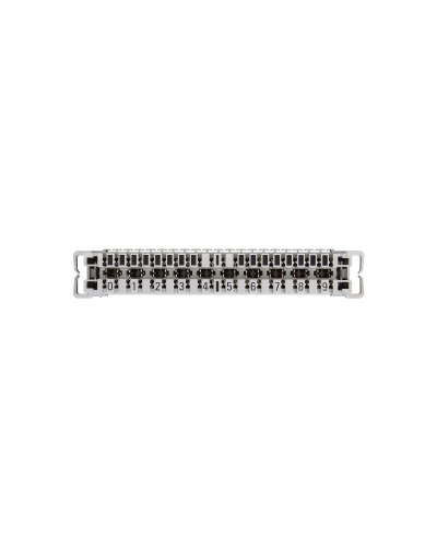 NMC-PL10-CU-10 (10 шт). Плинт неразмыкаемый, (0...9), крепление под кронштейн и круглые направляющие. NIKOMAX в Люберцах
