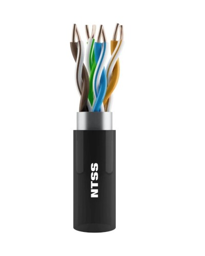 NTSS-OUT-UTP4-5Е-PE-BL кат.5E UTP 4 пары 24AWG PE внешний 305м черный. Кабель «витая пара» (LAN) для структурированных систем связи. NTSS в Люберцах