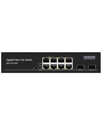 SW-80802(150W). Промышленный PoE коммутатор Gigabit Ethernet на 10 портов. OSNOVO в Люберцах
