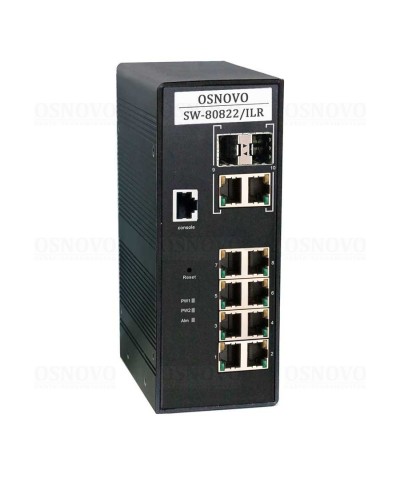 SW-80822/ILR. Коммутатор 10-портовый Gigabit Ethernet с PoE. OSNOVO в Люберцах