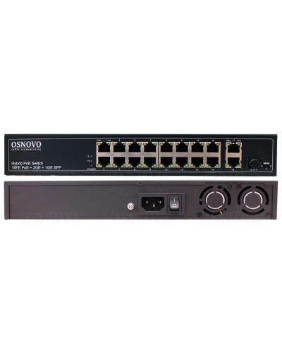 SW-61621(300W). Коммутатор 16-портовый Fast Ethernet с PoE. OSNOVO в Люберцах