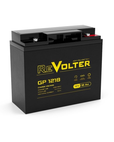 Revolter GP 1218. Аккумулятор автомобильный герметичный свинцово-кислотный. Revolter в Люберцах
