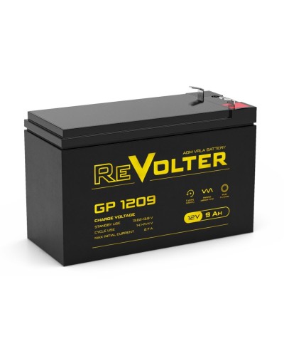 Revolter GP 1209. Аккумулятор автомобильный герметичный свинцово-кислотный. Revolter в Люберцах