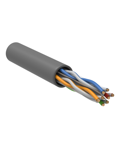 U/UTP, CAT 6, ZH нг(А)-HF, 4PR, 23AWG, INDOOR, SOLID, серый, 305 м, REXANT (01-0067). Кабель «витая пара» (LAN) для структурированных систем связи. Rexant в Люберцах