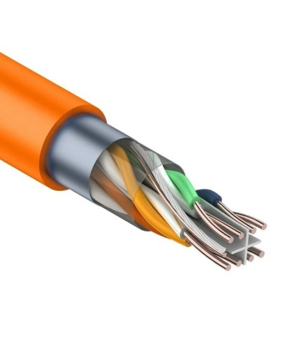 F/UTP, CAT 6, ZH нг(А)-HF, 4PR, 23AWG, INDOOR, SOLID, оранжевый, 305 м, REXANT (01-0151). Кабель «витая пара» (LAN) для структурированных систем связи. Rexant в Люберцах