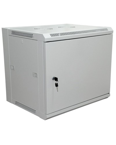 Шкаф телекоммуникационный 19 настенный 6U 600×450×370 мм (ШxГxВ) - передняя дверь металл, боковые стенки съемные (разобранный), RAL 7035 (04-2210). Шкаф телекоммуникационный 19 настенный 6U. Rexant в Люберцах