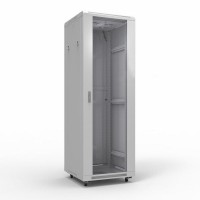 Шкаф телекоммуникационный 19 напольный 42U 600х800 мм, передняя дверь стекло, задняя дверь металл, RAL 7035 (состоит из 3 частей) (04-2306). Шкаф телекоммуникационный 19 напольный 42U. Rexant