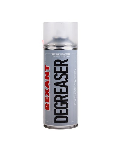 Очиститель обезжириватель DEGREASER, REXANT, 400 мл, аэрозоль (85-0006): Баллон с очистителем в Люберцах