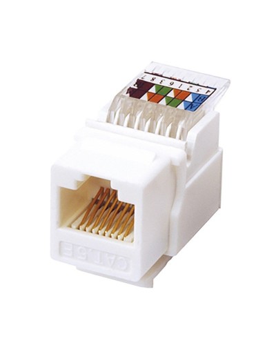 Модуль Keystone Jack RJ-45(8P8C), UTP, CAT 5e, тип 180 градусов, самозажимной, белый REXANT (03-1012): Модуль Keystone Jack в Люберцах