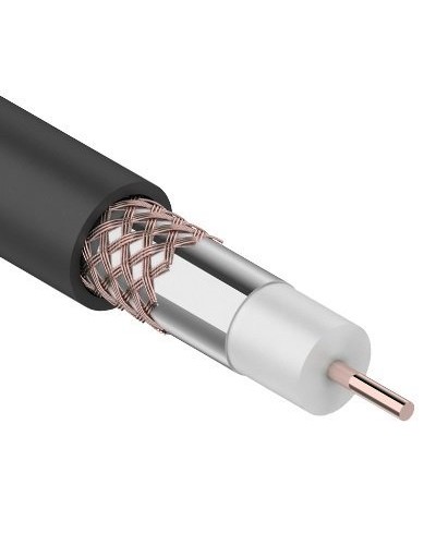RG-6U+Cu, 75 Ом, Cu/Al/Cu, 64%, 305 м OUTDOOR REXANT (01-2232). Кабель коаксиальный радиочастотный. Rexant в Люберцах