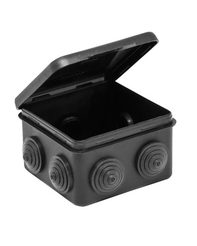 Коробка TYCO ОП 80х80х50мм откидная крышка УХЛ1 IP54 черный (67040МЧ). Коробка распределительная. RuVinil в Люберцах