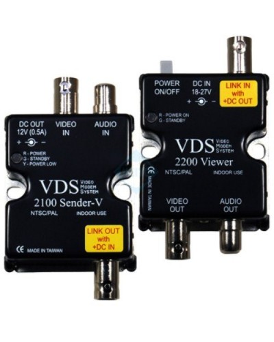 VDS 2100/2200. Удлинитель видео-, аудиосигнала, напряжения питания по коаксиальному кабелю. SC&T в Люберцах