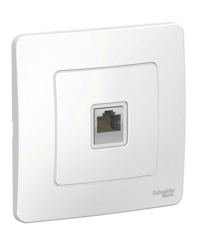 BLANCA розетка RJ45 1-местная, кат. 5Е, скрытой установки, белый (BLNIS045001). Розетка компьютерная. Systeme Electric в Люберцах