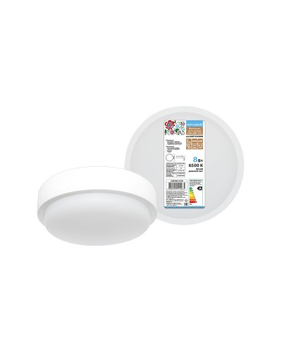 ДПП 3901 8Вт 6500К IP65 белый круг (SQ0366-0148). Светодиодный светильник LED. TDM ЕLECTRIC в Люберцах