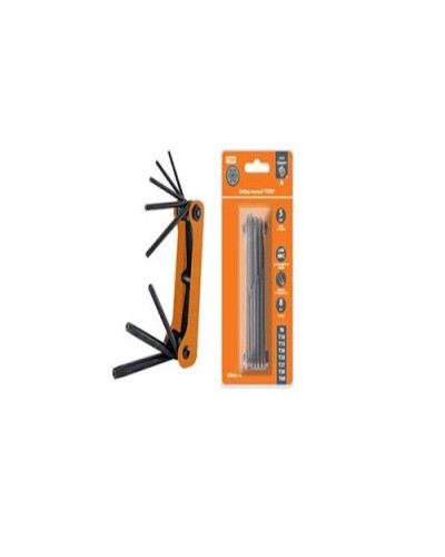 Набор ключей TORX раскладной 8шт.: T9-T40, углеродистая сталь Гранит TDM (SQ1020-0211). Набор ключей. TDM ЕLECTRIC в Люберцах