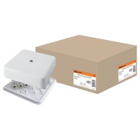 Коробка КР 75х75х20 ОП с клеммной колодкой, белая, IP40 (SQ1401-0204). Распаячная коробка. TDM ЕLECTRIC