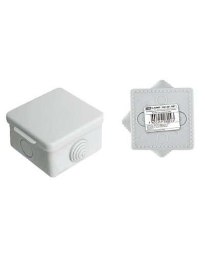 Коробка ОП 65х65х50мм, крышка, IP54, 4вх (SQ1401-0511). Распаячная коробка. TDM ЕLECTRIC в Люберцах