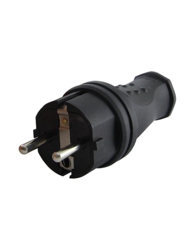 Вилка прямая 2Р+РЕ 16А 250В IP44 (SQ0612-0031). Вилка прямая каучук. TDM ЕLECTRIC в Люберцах
