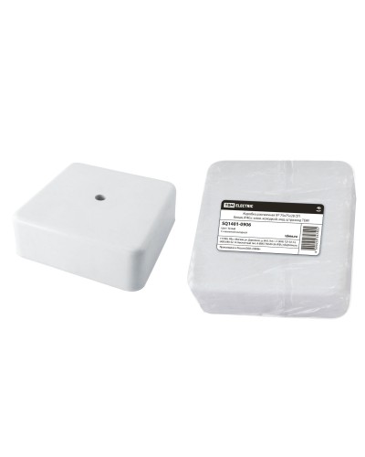 Коробка КР 75х75х28 ОП белая, IP40, с клеммной колодкой (SQ1401-0906). Распаячная коробка. TDM ЕLECTRIC в Люберцах