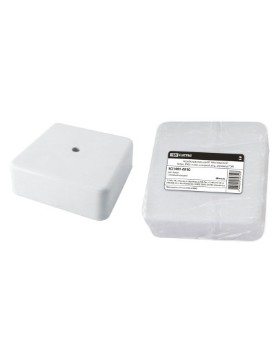 Коробка КР 100х100х44 ОП белая, IP40, с клеммной колодкой (SQ1401-0910). Распаячная коробка. TDM ЕLECTRIC в Люберцах