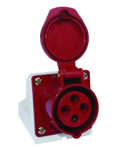 Розетка 124 стационарная 3Р+РЕ 32А 380В IP44 (SQ0602-0005). Розетка. TDM ЕLECTRIC в Люберцах