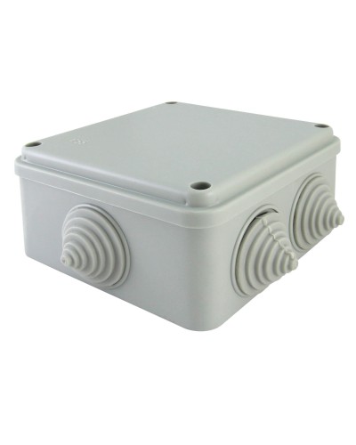 Коробка ОП 100х100х50мм, крышка на винтах, IP55, 6 вх. (SQ1401-1234). Распаячная коробка. TDM ЕLECTRIC в Люберцах