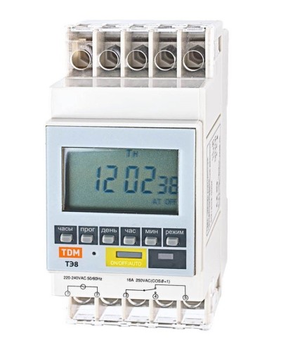 ТЭ8A-1мин/7дн-8on/off-16А-DIN TDM (SQ1503-0002). Таймер электронный. TDM ЕLECTRIC в Люберцах